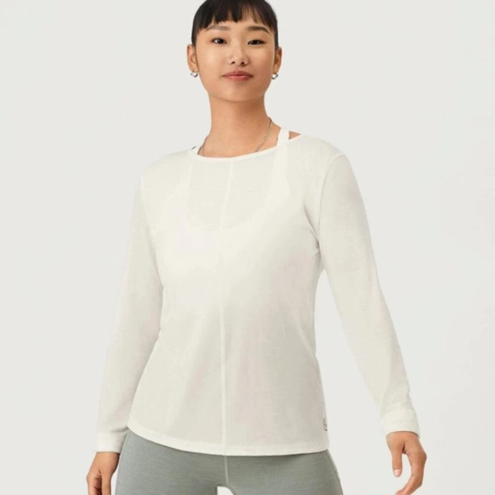 Allbirds Merino Wool Blend Natural Flow Studio Long Sleeves Tee T-Shirt Top S